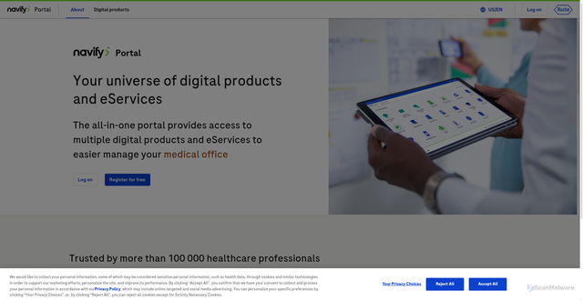 Security scan screenshot of https://www.dialog.roche.com