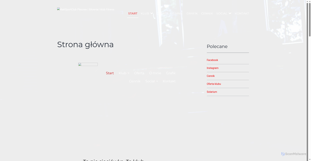 Security scan screenshot of https://mattsportclub.pl