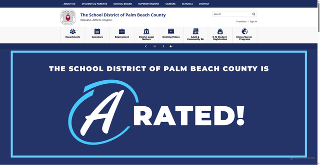 Security scan screenshot of https://www.palmbeachschools.org/