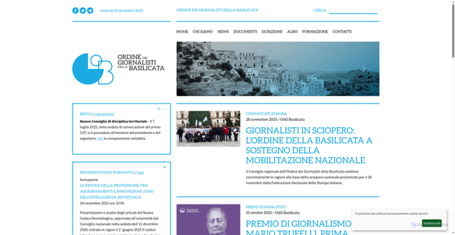 Security scan screenshot of https://odg.basilicata.it/