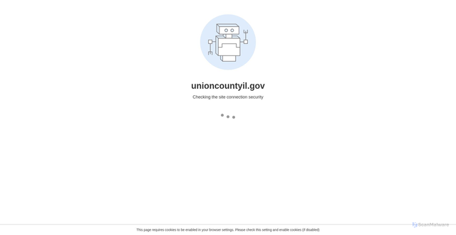 Security scan screenshot of https://unioncountyil.gov/