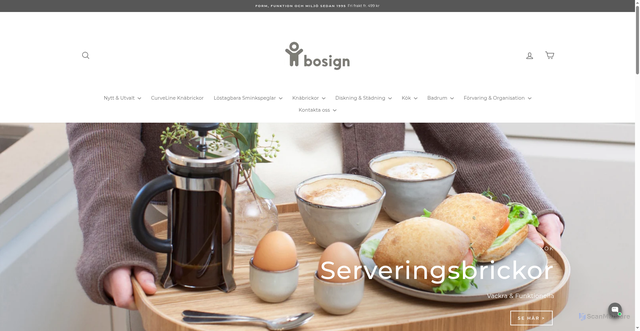 Security scan screenshot of https://bosign.se