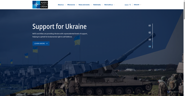 Security scan screenshot of https://nato.int