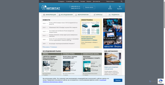 Security scan screenshot of https://autostat.ru