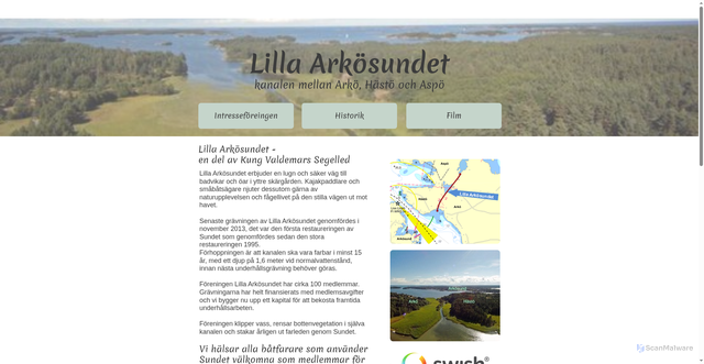 Security scan screenshot of https://lillaarkosundet.se