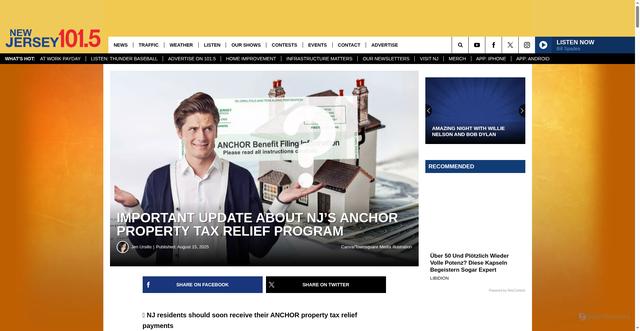 Security scan screenshot of https://nj1015.com/anchor-program-updates/