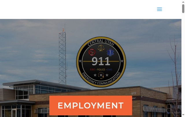 Security scan screenshot of https://centralutah911.gov/