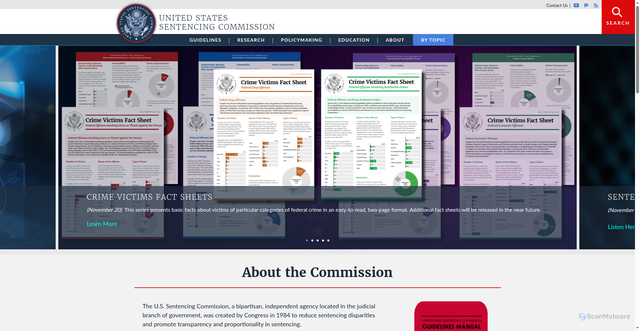 Security scan screenshot of https://www.ussc.gov/