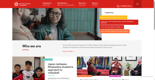 Security scan screenshot of https://www.asianz.org.nz/