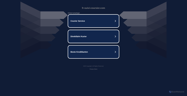 Security scan screenshot of https://fr-suivi-coursier.com/