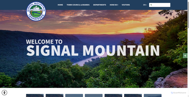 Security scan screenshot of https://signalmountaintn.gov/