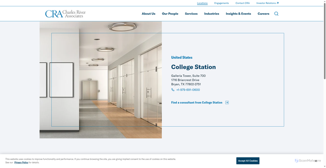 Security scan screenshot of https://www.crai.com/locations/college-station/