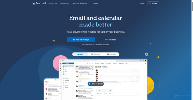 Security scan screenshot of https://mail.messagingengine.com