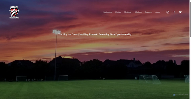 Security scan screenshot of https://www.coppellyouthsoccer.com/