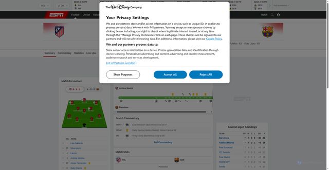 Security scan screenshot of https://www.espn.in/football/match/_/gameId/749035