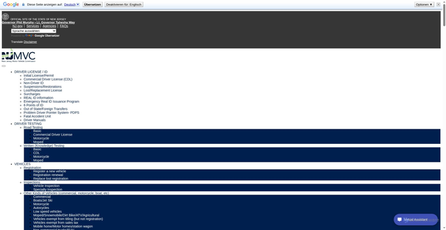 Security scan screenshot of https://www.nj.gov/mvc/