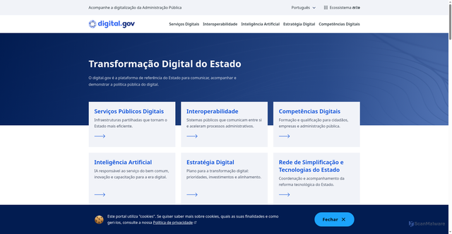 Security scan screenshot of https://digital.gov.pt