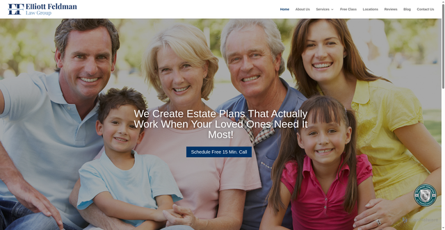 Security scan screenshot of https://efeldmanlaw.com/
