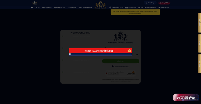 Security scan screenshot of https://merirking1692.com/login