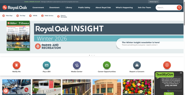 Security scan screenshot of https://romi.gov/