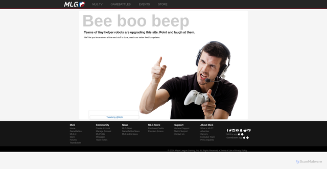Security scan screenshot of https://majorleaguegaming.com