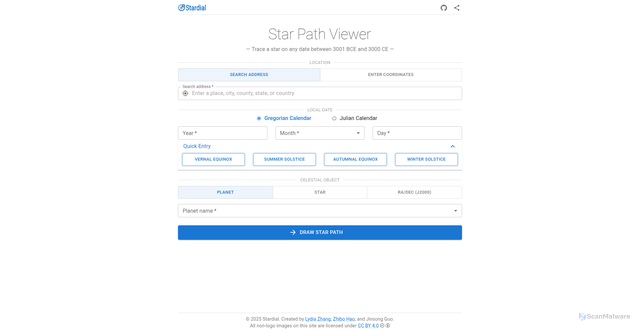 Security scan screenshot of http://star-path-viewer.pages.dev/