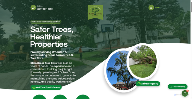 Security scan screenshot of http://kleincreektree.com/