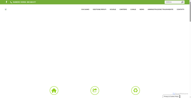 Security scan screenshot of https://www.sandonnino.it/