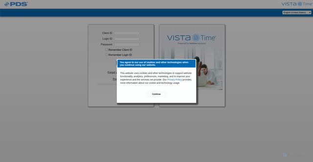 Security scan screenshot of https://vistatime.cloud.centralservers.com
