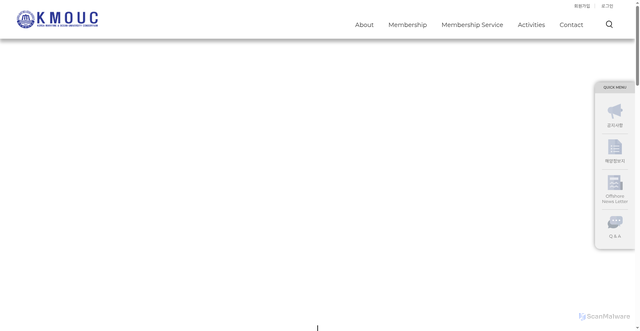 Security scan screenshot of https://www.kmouc.org