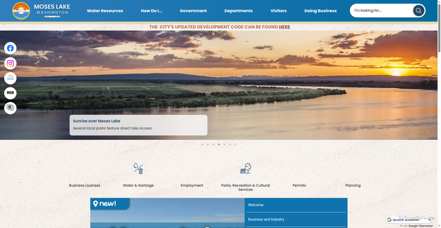 Security scan screenshot of https://moseslakewa.gov/