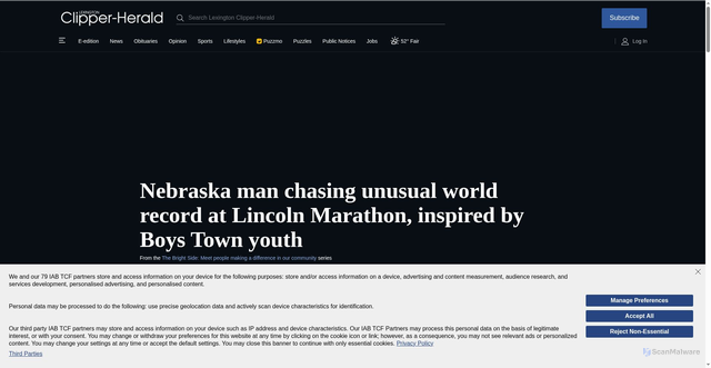 Security scan screenshot of https://lexch.com/news/state-regional/nebraska/article_f2a92733-9f1a-5c42-a62b-7da209f41803.html