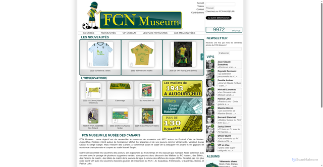 Security scan screenshot of https://www.fcn-museum.com