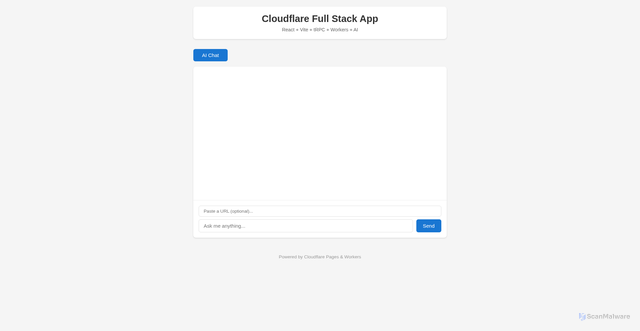 Security scan screenshot of https://cloudflare-fullstack1.pages.dev/