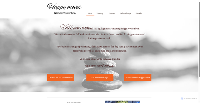 Security scan screenshot of https://happymoves.se