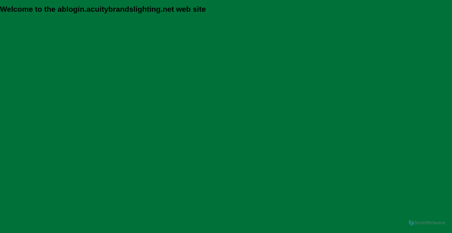 Security scan screenshot of https://ablogin.acuitybrandslighting.net