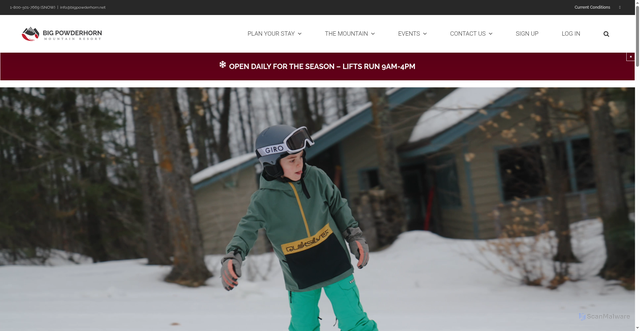 Security scan screenshot of https://bigpowderhorn.net