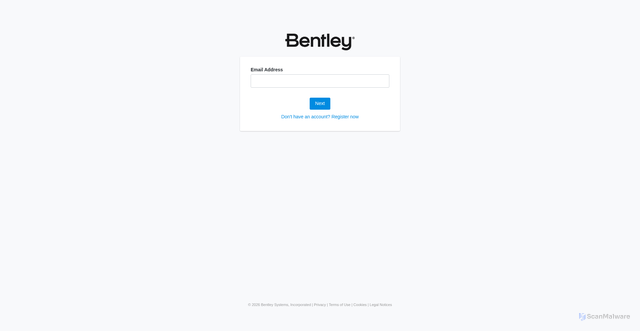 Security scan screenshot of https://infrastructurecloud.bentley.com