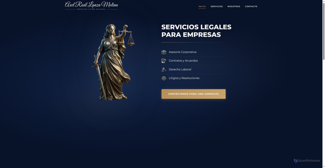 Security scan screenshot of https://axellanza.com/