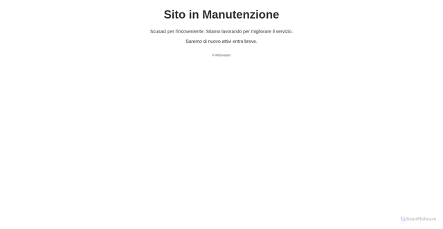 Security scan screenshot of http://www.acquainformata.eu/manutenzione.html