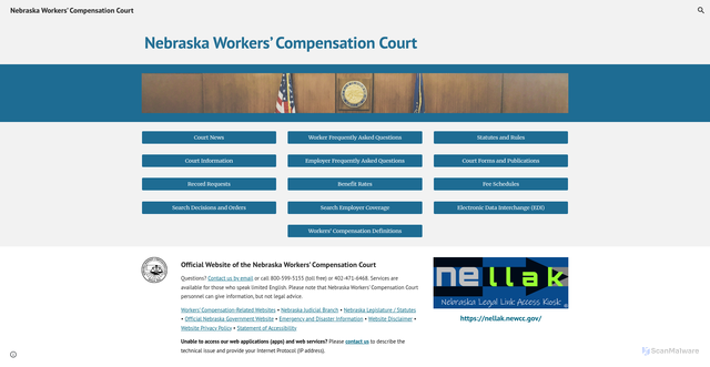 Security scan screenshot of https://www.newcc.gov/