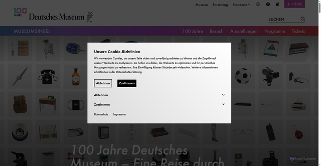 Security scan screenshot of www.deutsches-museum.de