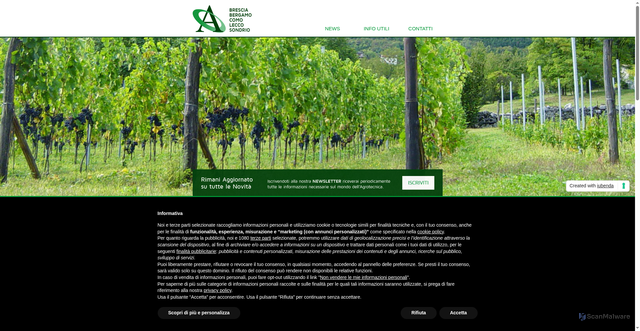 Security scan screenshot of https://www.agrotecnicibrescia.it/