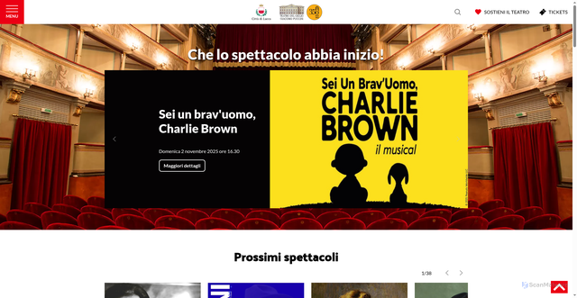 Security scan screenshot of https://www.teatrodelgigliogiacomopuccini.it/it/
