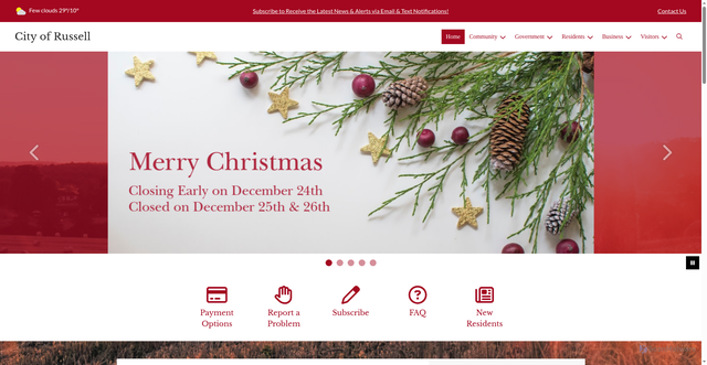 Security scan screenshot of https://russellmn.gov/