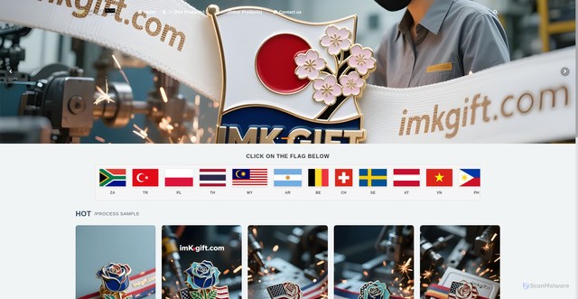 Security scan screenshot of https://imkgift.com