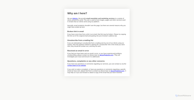 Security scan screenshot of https://email.constructionnews.co.uk