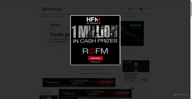 Security scan screenshot of https://forexbangla.com