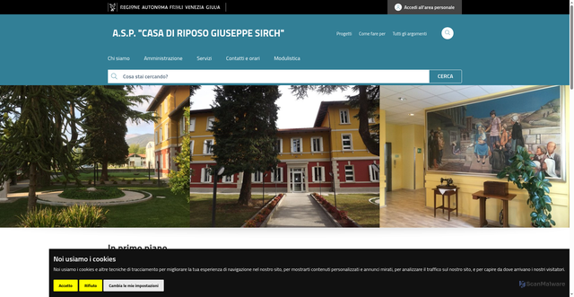 Security scan screenshot of https://www.aspsirch.it/