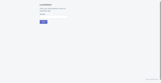 Security scan screenshot of https://app.lensadvizor.com